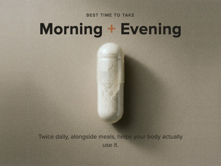 suggested use daily with food